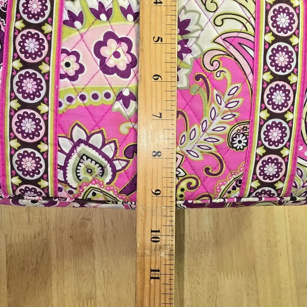 Retired Vera Bradley Very Berry Paisley Pattern Tote Bag Purse